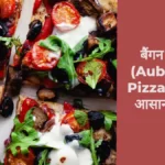 Aubergine Pizza in Hindi