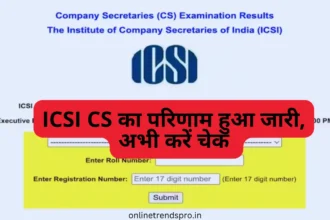 ICSI CS Results 2024 DATE