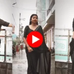 Indian Bhabhi in Black Saree