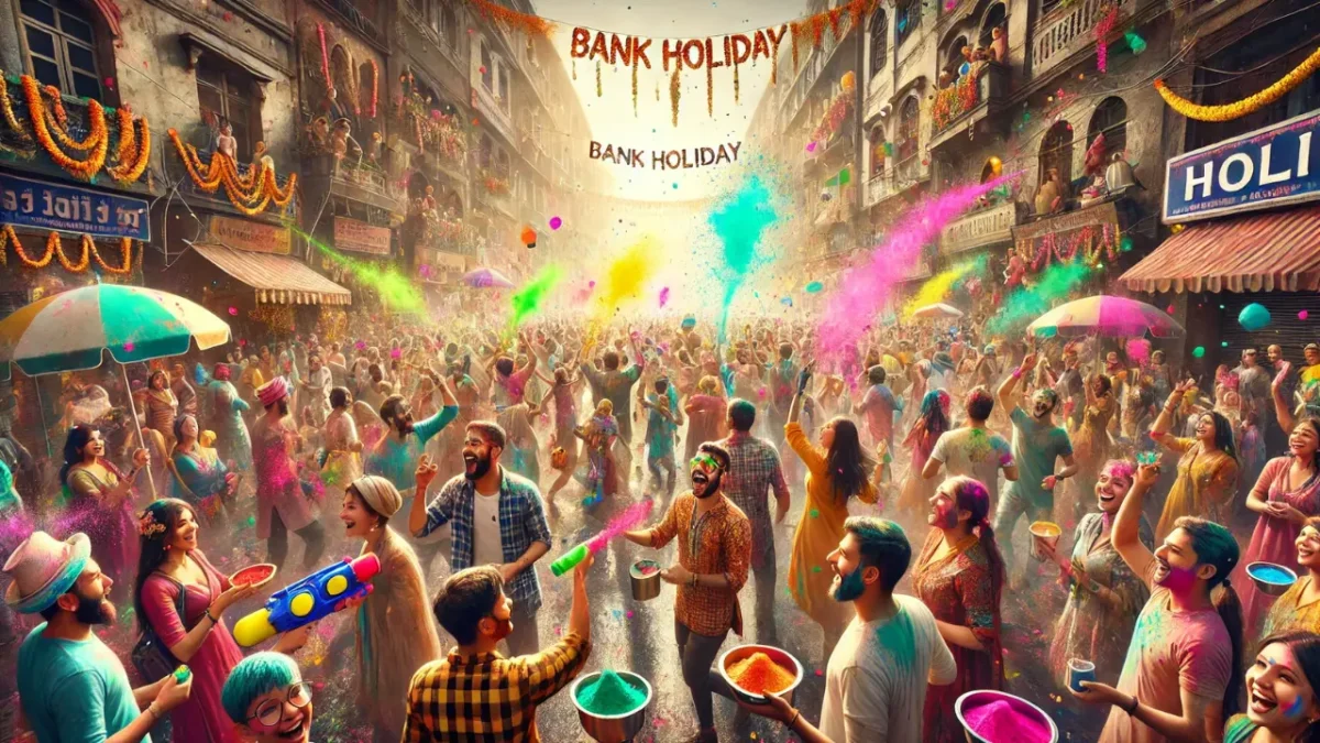 bank holiday on holi 2025