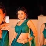 Desi woman dancing on rooftop at night, fans reacting to her viral dance video