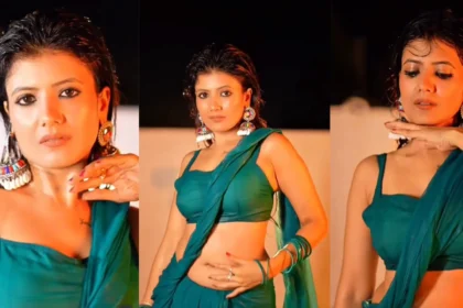 Desi woman dancing on rooftop at night, fans reacting to her viral dance video